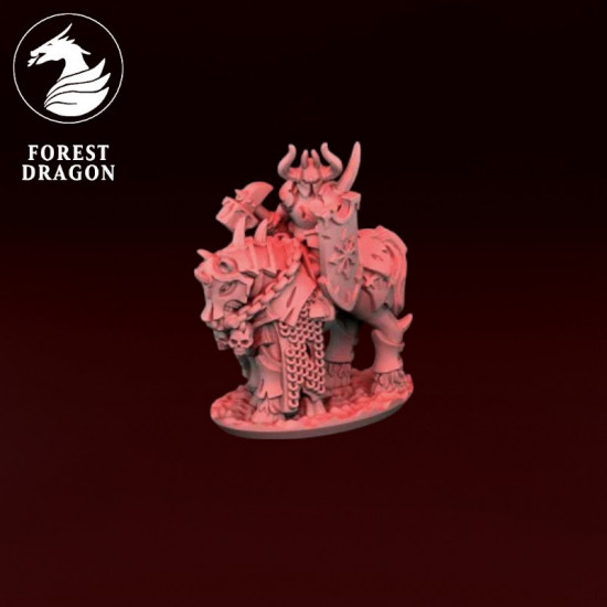 Chaos - Héros à cheval marteau 