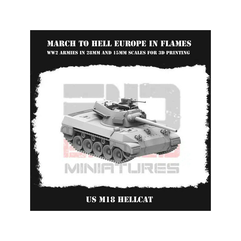 Véhicules & Tanks US WW2 – Figurines 3D 28mm & 15mm pour Wargames  
