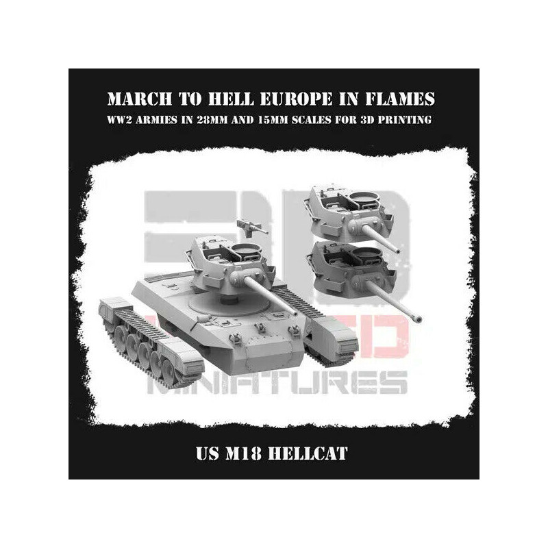 Véhicules & Tanks US WW2 – Figurines 3D 28mm & 15mm pour Wargames  
