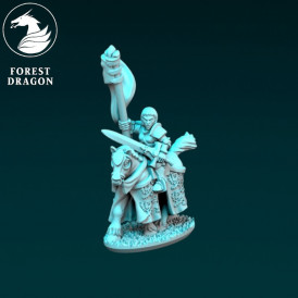 Chevaliers du Royaume - Grande bannière en armure 