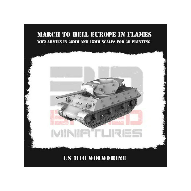Véhicules & Tanks US WW2 – Figurines 3D 28mm & 15mm pour Wargames  
