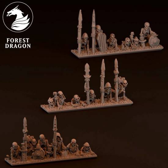 Morts vivants - Lanciers squelettes  