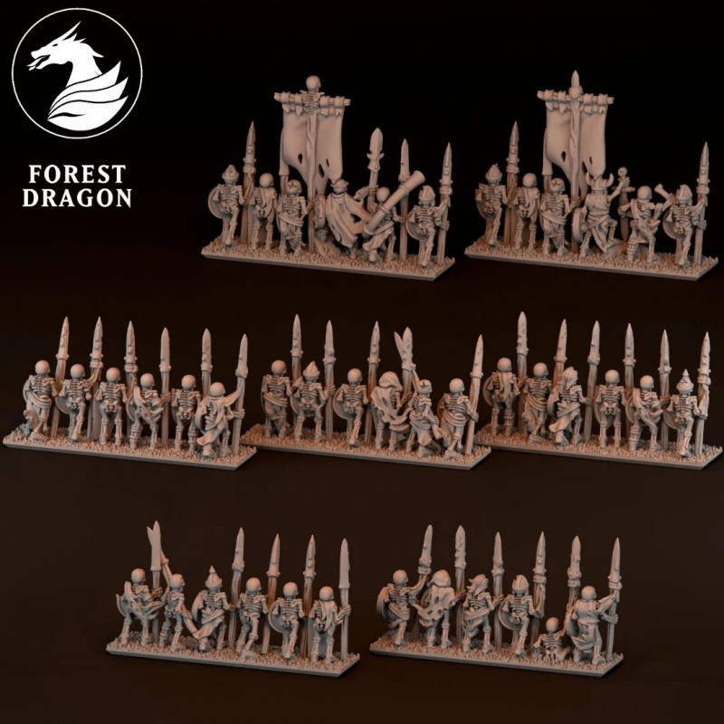 Morts vivants - Lanciers squelettes  