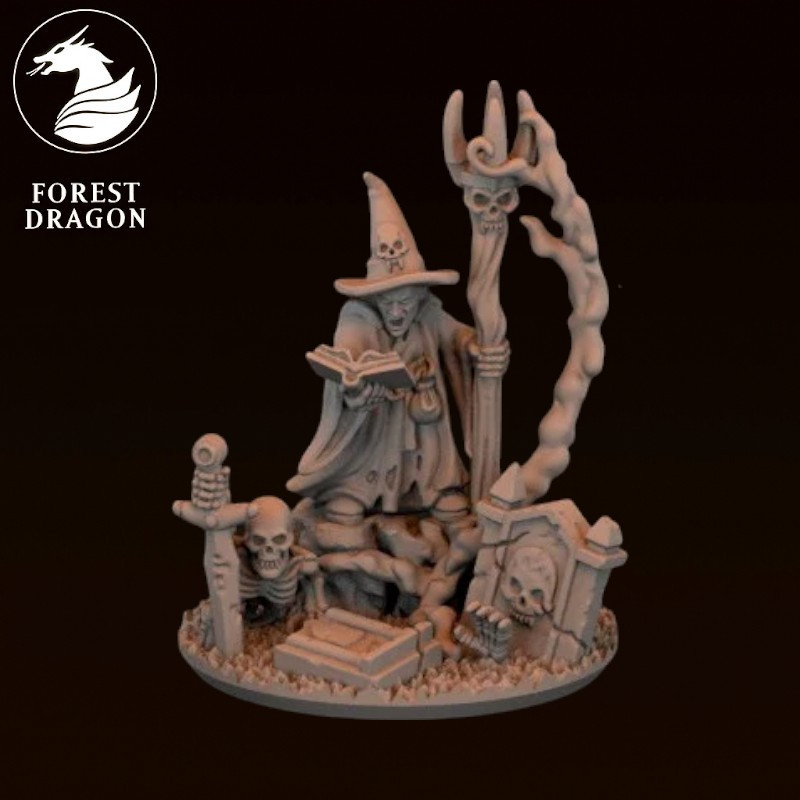 Morts vivants -  Nécromancien chapeau pointu  