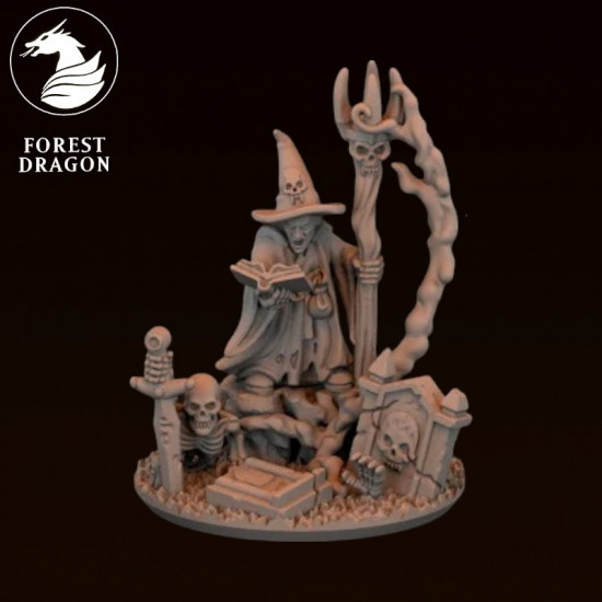 Morts vivants -  Nécromancien chapeau pointu  