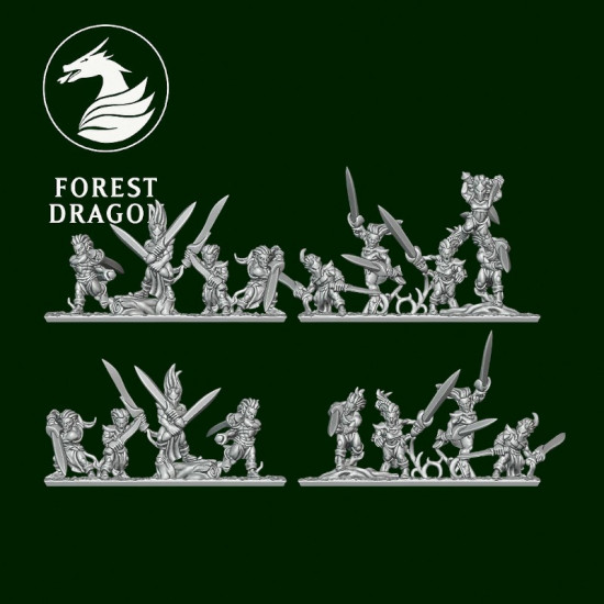 Elfes sylvestre - Danseurs de guerre  