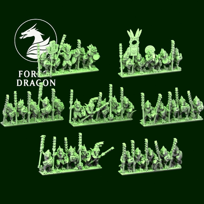 Hommes lézards - Gardes du temple  