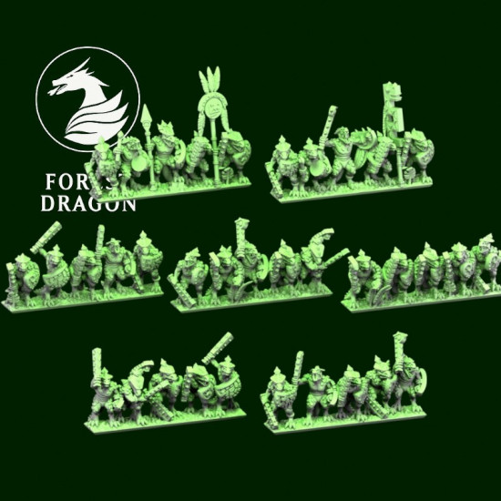 Hommes lézards - Guerriers boucliers  