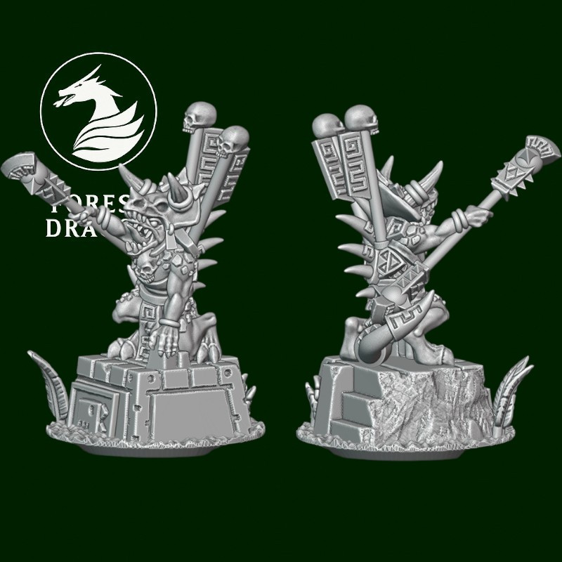 Hommes lézards - Héros léger avec lance 