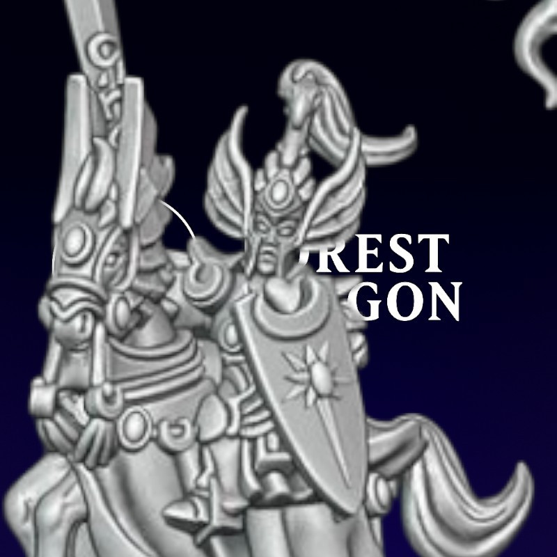 Hauts elfes - Héros à cheval  Hauts elfes - Héros à cheval