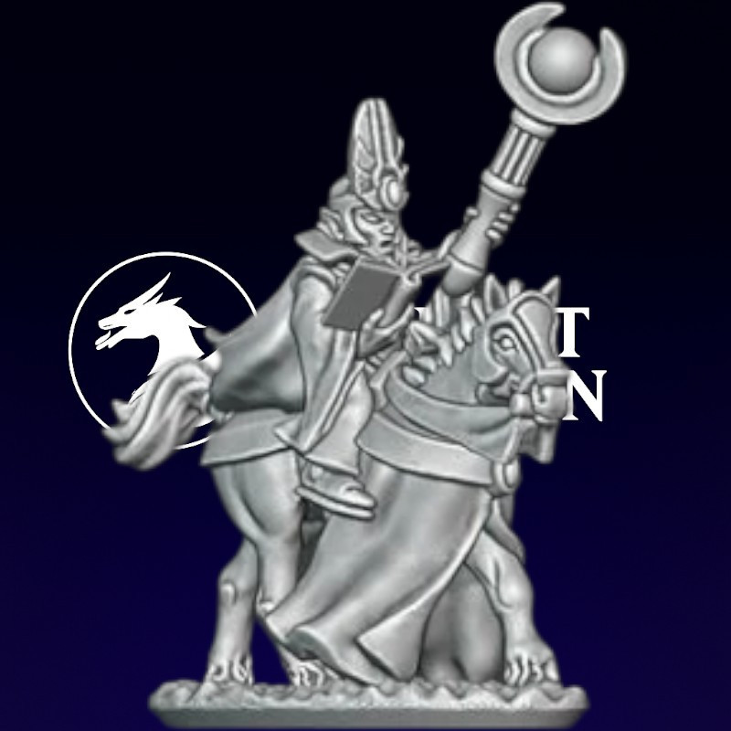 Hauts elfes - Mage à cheval 
