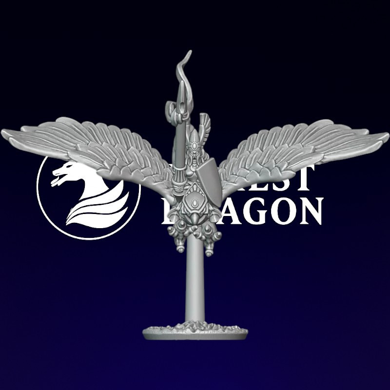 Hauts elfes - Héros sur grand aigle  Hauts elfes - Héros sur grand aigle