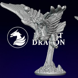 Hauts elfes - Mage sur grand aigle