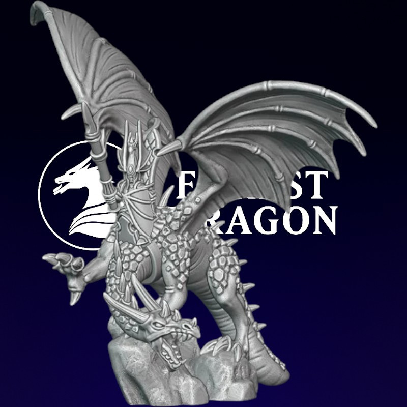 Hauts elfes - Héros sur dragon 