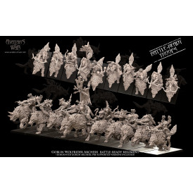 Orques et gobelins - Battle Ready Régiment de gobelins sur loup   