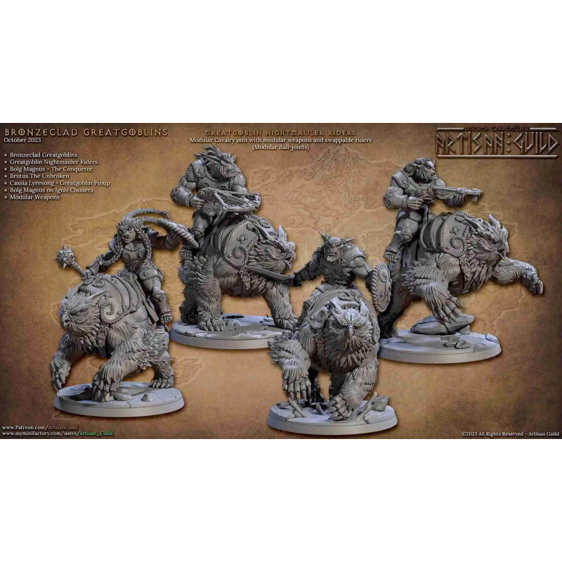 Artisan Guild - Greatgoblin Nightmauler Riders  Artisan Guild - Greatgoblin Nightmauler Riders