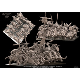 Orques et gobelins - Battle Ready Régiment d'orcs sur Sangliers   