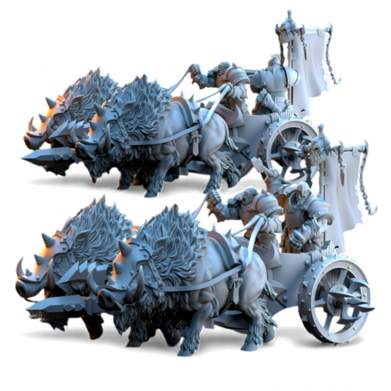 Nestah - Chars Orcs tirés par des bêtes   