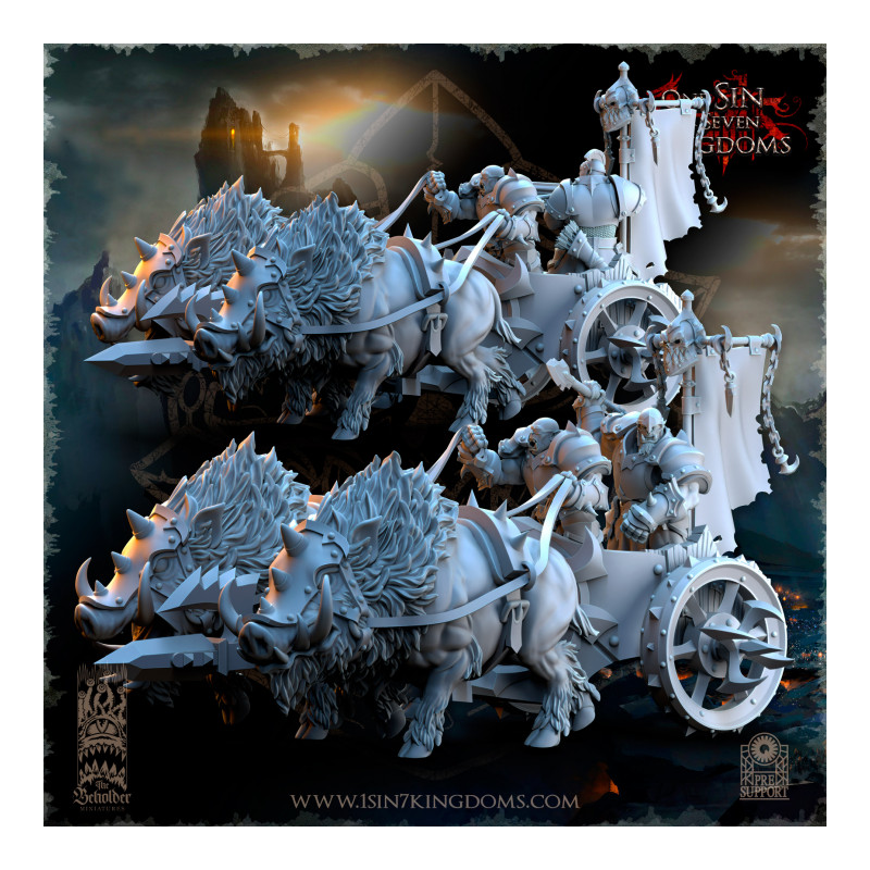 Nestah - Chars Orcs tirés par des bêtes   