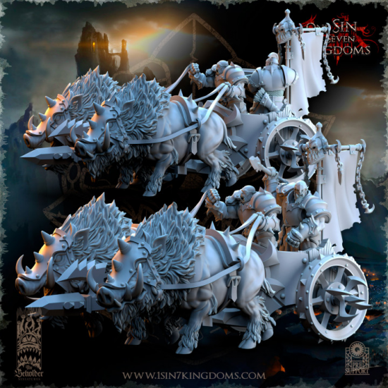 Nestah - Chars Orcs tirés par des bêtes   