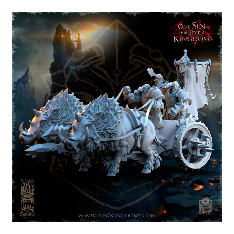 Nestah - Chars Orcs tirés par des bêtes   