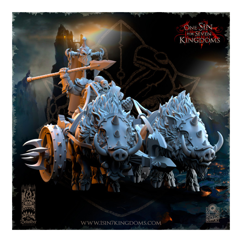 Nestah - Chars Orcs tirés par des bêtes   