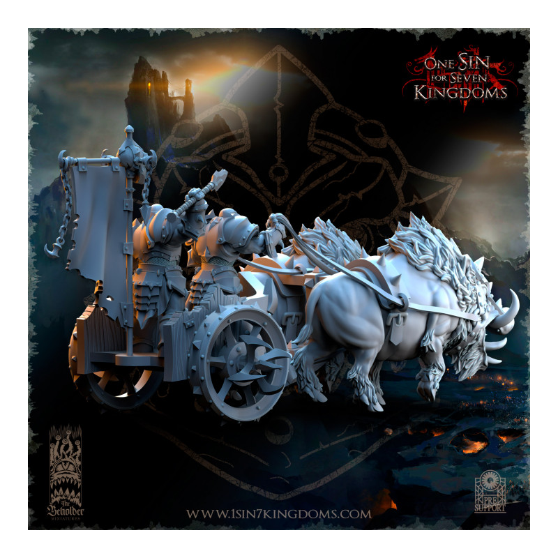 Nestah - Chars Orcs tirés par des bêtes   