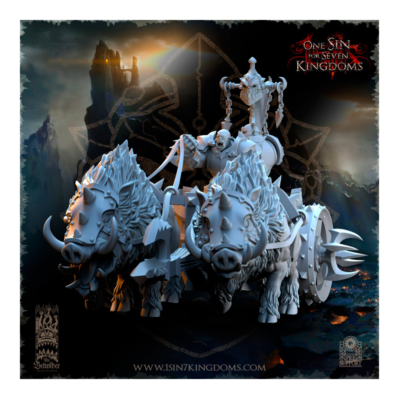 Nestah - Chars Orcs tirés par des bêtes   