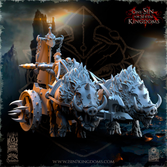 Nestah - Chars Orcs tirés par des bêtes   