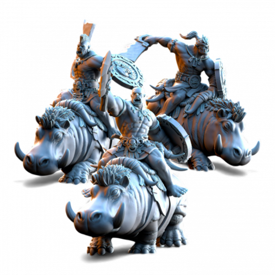 Salanaar – Cavaliers Orcs sur Hippo de guerre    