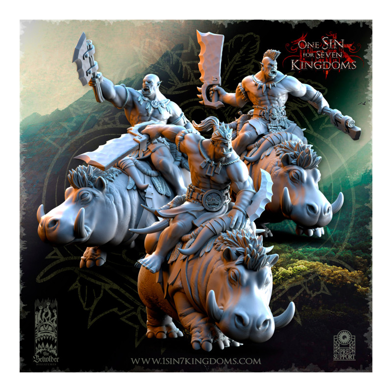 Salanaar – Cavaliers Orcs sur Hippo de guerre    