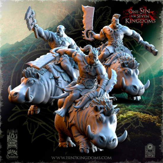 Salanaar – Cavaliers Orcs sur Hippo de guerre    