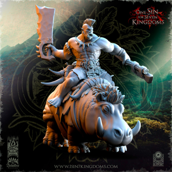 Salanaar – Cavaliers Orcs sur Hippo de guerre    