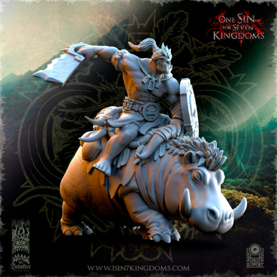 Salanaar – Cavaliers Orcs sur Hippo de guerre    