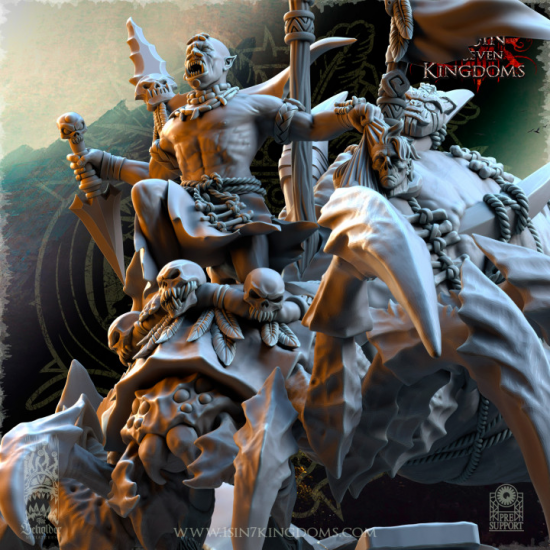 Salanaar – Orcs chaman sur araignée  