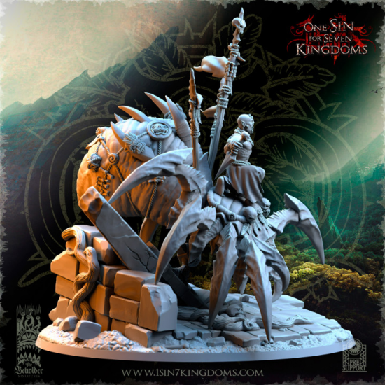 Salanaar – Orcs chaman sur araignée  