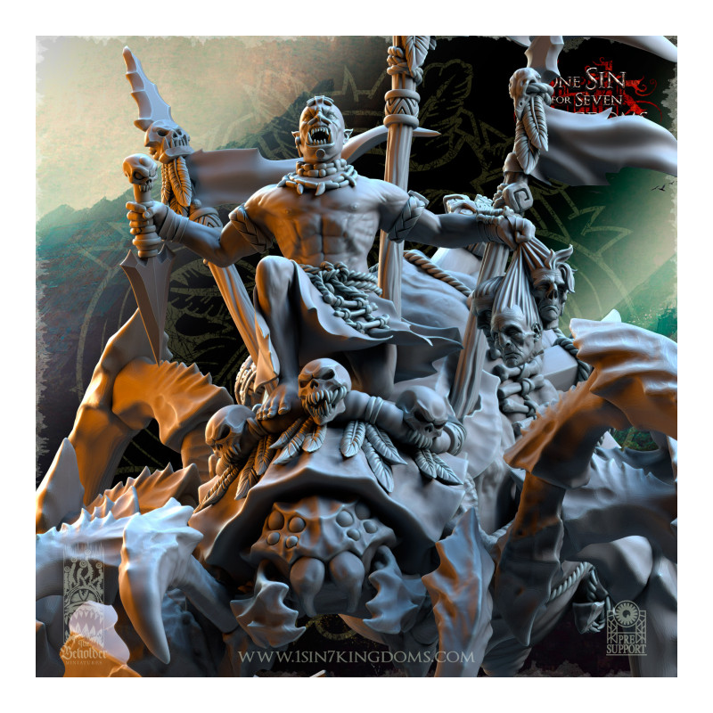 Salanaar – Orcs chaman sur araignée  