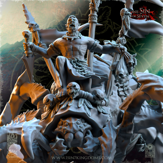 Salanaar – Orcs chaman sur araignée  