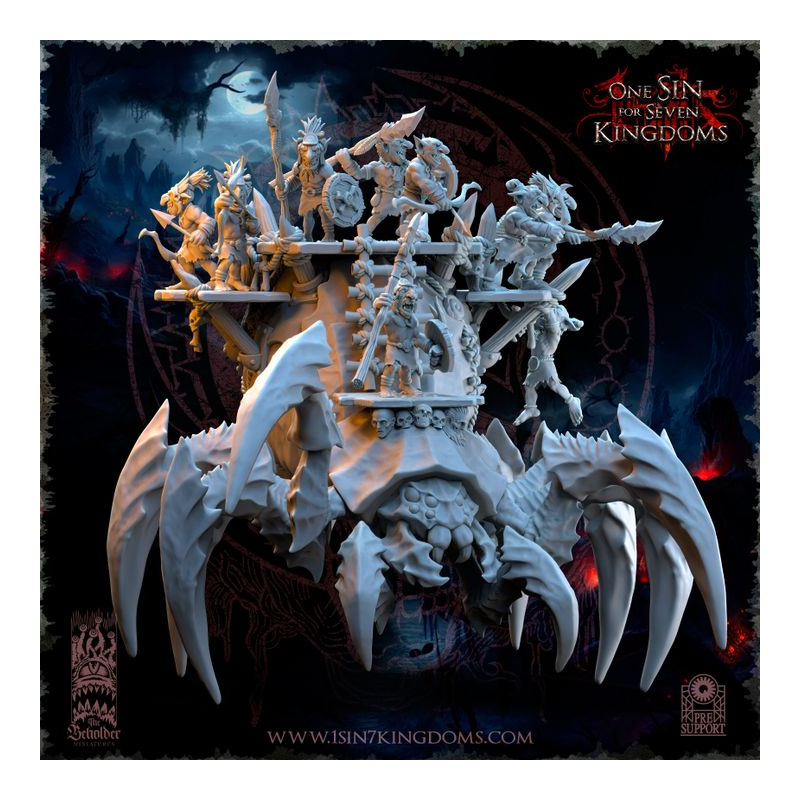 The Black Horde - Gobelin sur Araignée Béhémoth  