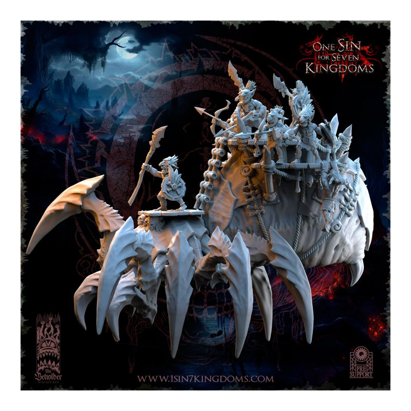 The Black Horde - Gobelin sur Araignée Béhémoth  