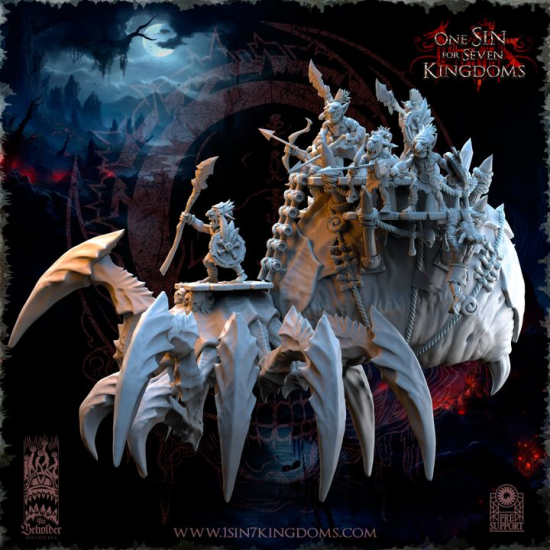 The Black Horde - Gobelin sur Araignée Béhémoth  