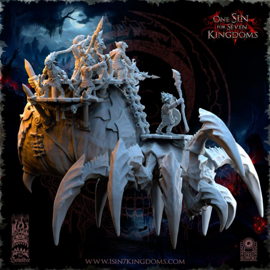 The Black Horde - Gobelin sur Araignée Béhémoth  