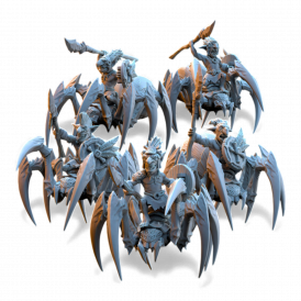 The Black Horde - Gobelins Cavaliers de la Jungle sur Araignées   