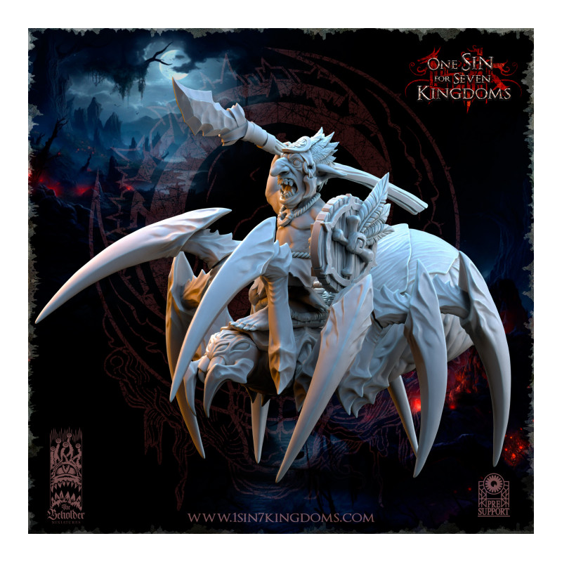 The Black Horde - Gobelins Cavaliers de la Jungle sur Araignées   