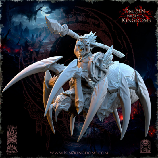 The Black Horde - Gobelins Cavaliers de la Jungle sur Araignées   