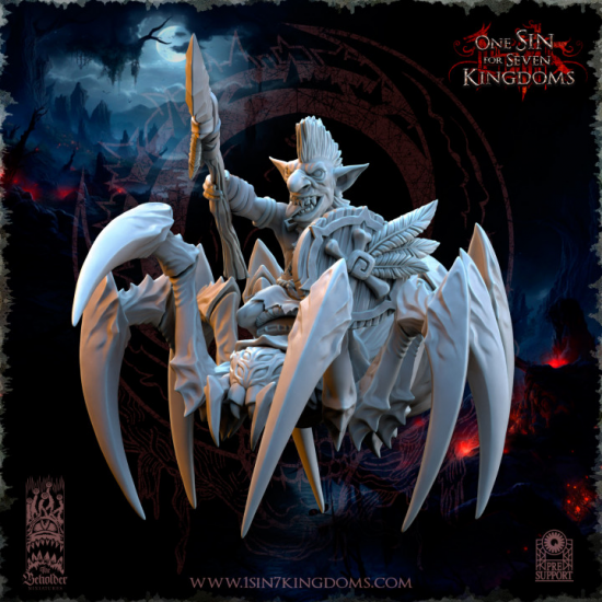 The Black Horde - Gobelins Cavaliers de la Jungle sur Araignées   