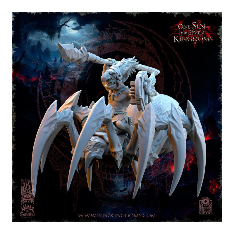 The Black Horde - Gobelins Cavaliers de la Jungle sur Araignées   