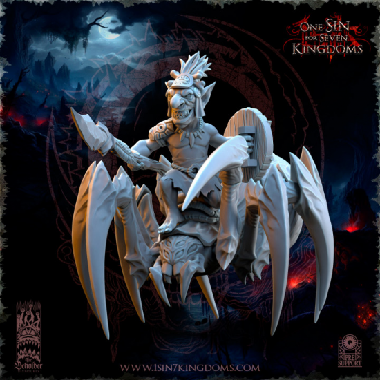 The Black Horde - Gobelins Cavaliers de la Jungle sur Araignées   