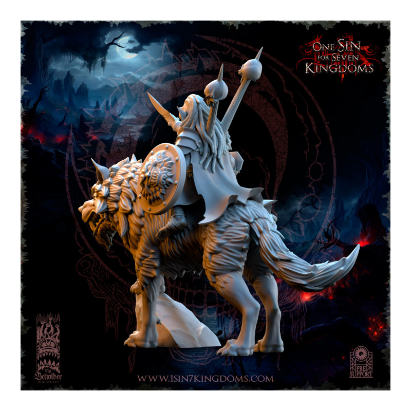 The Black Horde - Mortus, Seigneur de Guerre Gobelin sur Loup  