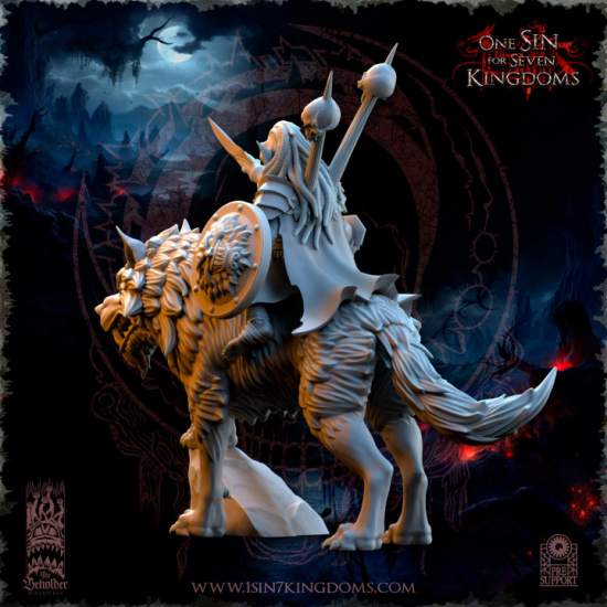 The Black Horde - Mortus, Seigneur de Guerre Gobelin sur Loup  